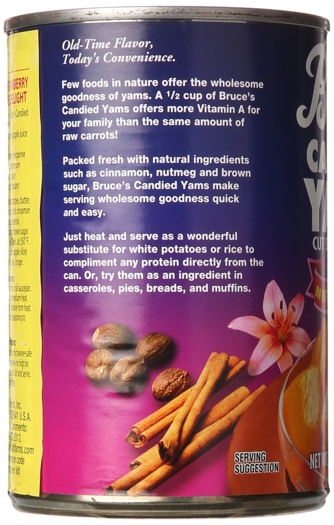 Bruce's Yams Candied Cut Sweet Potatoes In Kettle Simmered Syrup, 16 oz