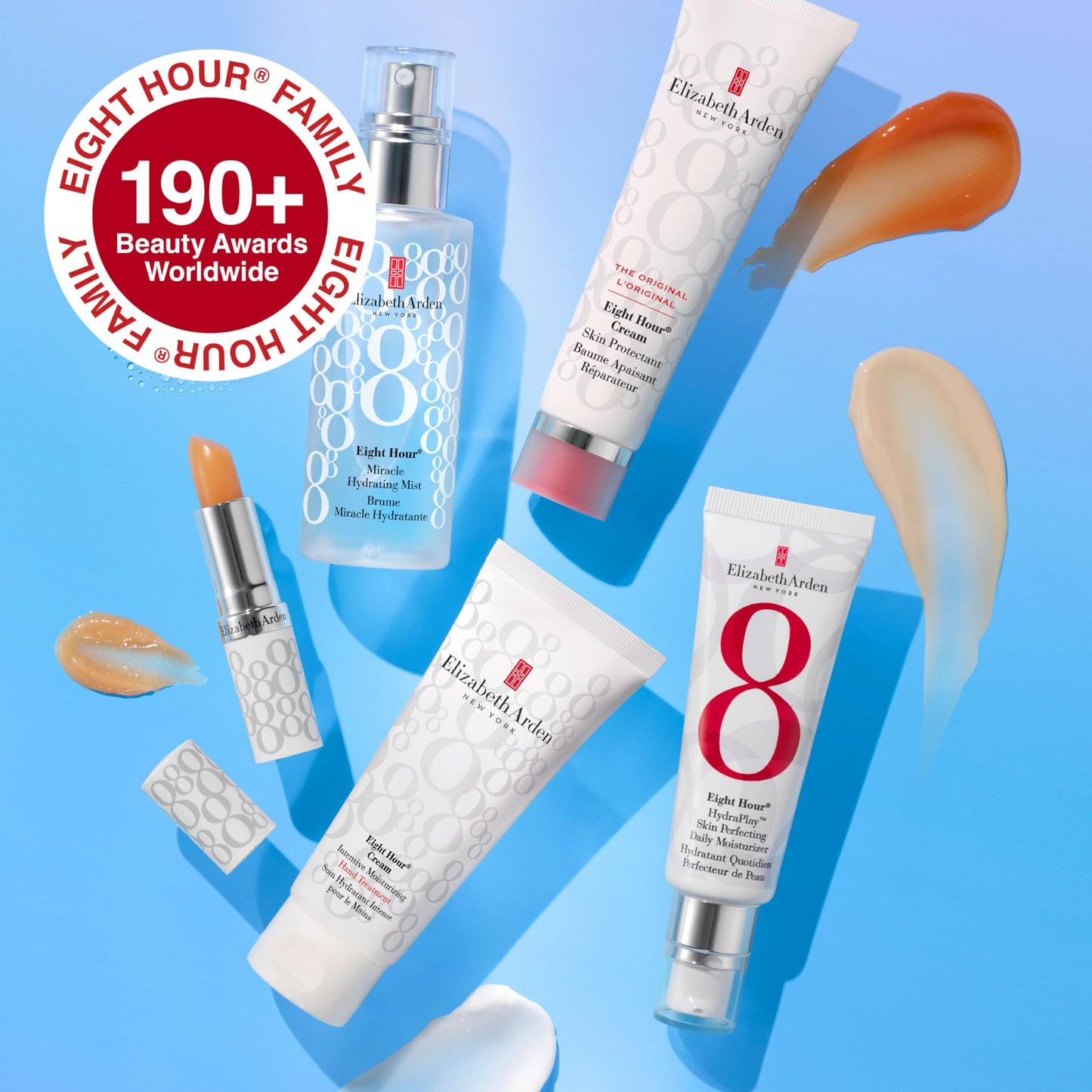Elizabeth Arden Eight Hour HydraPlay Daily Defense Nourishing Fluid Broad Spectrum Face Sunscreen SPF 40, No White Cast, Non-Comedogenic, Fragrance-Free, 1.7 fl oz.