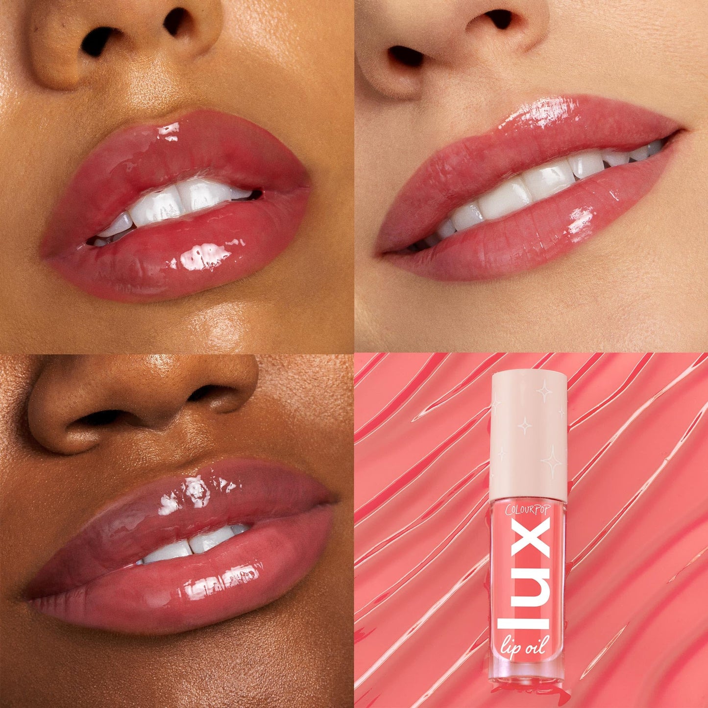 ColourPop Lux Lip Oil - Hydrating, Sheer Tinted Lip Formulated with Chamomile Extract & Calendula Oil - Non-Greasy, Nourishing Bengal Pink (0.16 oz)