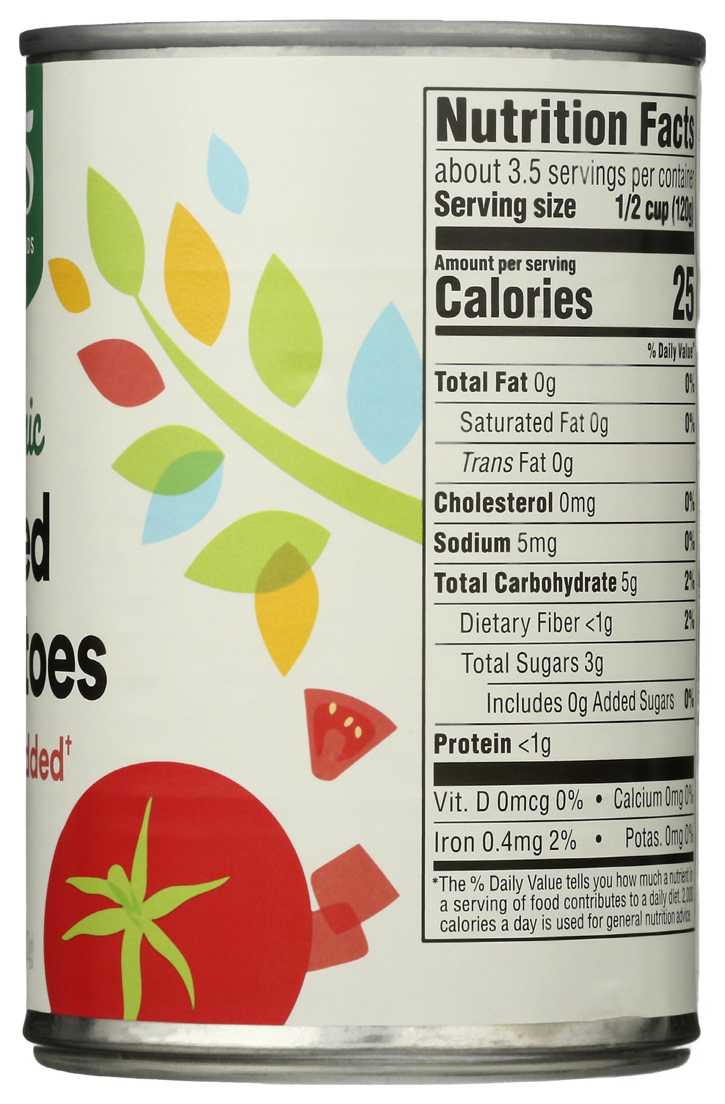 365 By Whole Foods Market, Organic Diced Tomatoes, No Salt Added, 14.5 Ounce