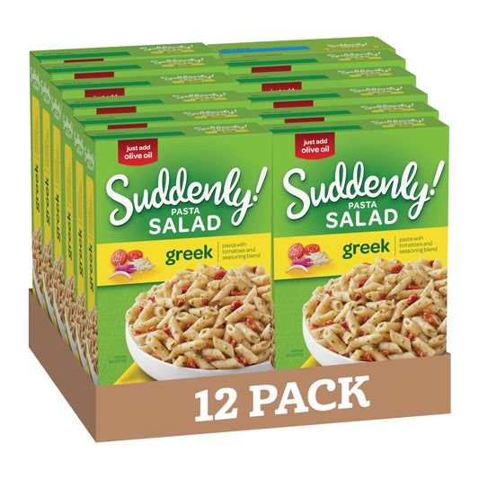 Suddenly Salad, Greek Pasta Salad - 7.5 Oz 12 Pack