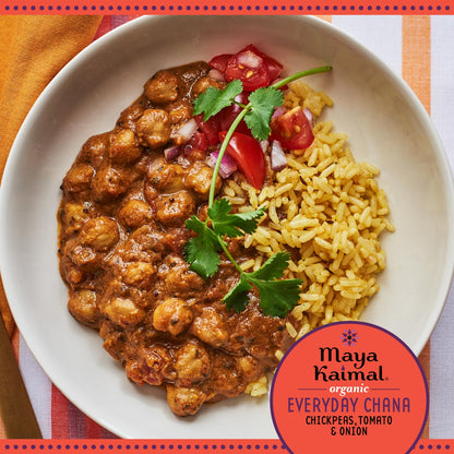 MAYA KAIMAL Organic Everyday Chana with Tomato + Onion, 10 OZ