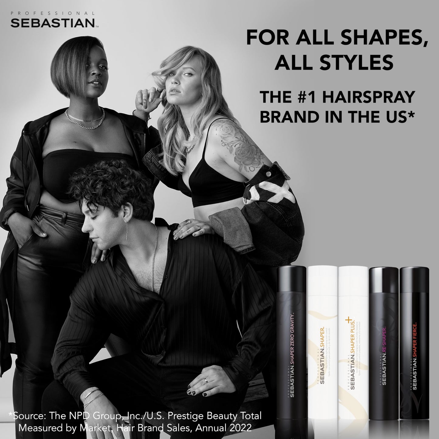 Sebastian Professional Shaper Hairspray | Flexible to Medium Hold | Brushable & Versatile Styling Control | For All Hair Types