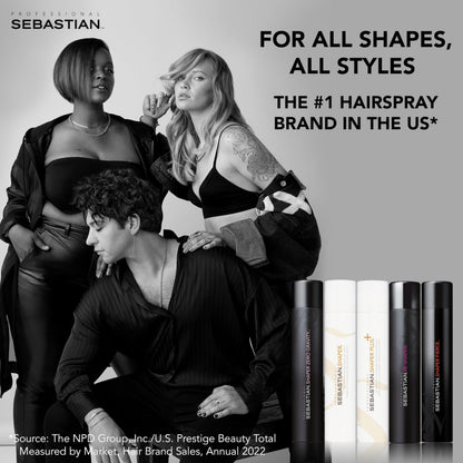 Sebastian Professional Shaper Hairspray | Flexible to Medium Hold | Brushable & Versatile Styling Control | For All Hair Types