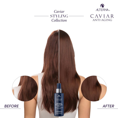 Alterna Haircare CAVIAR Anti-Aging Universal Heat Styling Spray 4.2 Fl Oz | Heat Protectant for Wet or Dry Hair | Detangles, Smooths, and Softens | Eliminates Frizz, Resists Humidity | All Hair Types