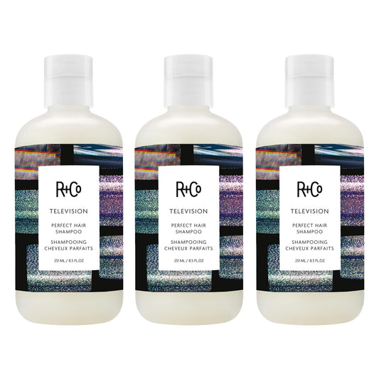 R+Co TELEVISION Perfect Hair Shampoo – Hydrating & Smoothing Hair Cleanser, Adds Shine & Softness, All Hair Types