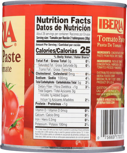 Iberia Tomato Paste, 28 oz