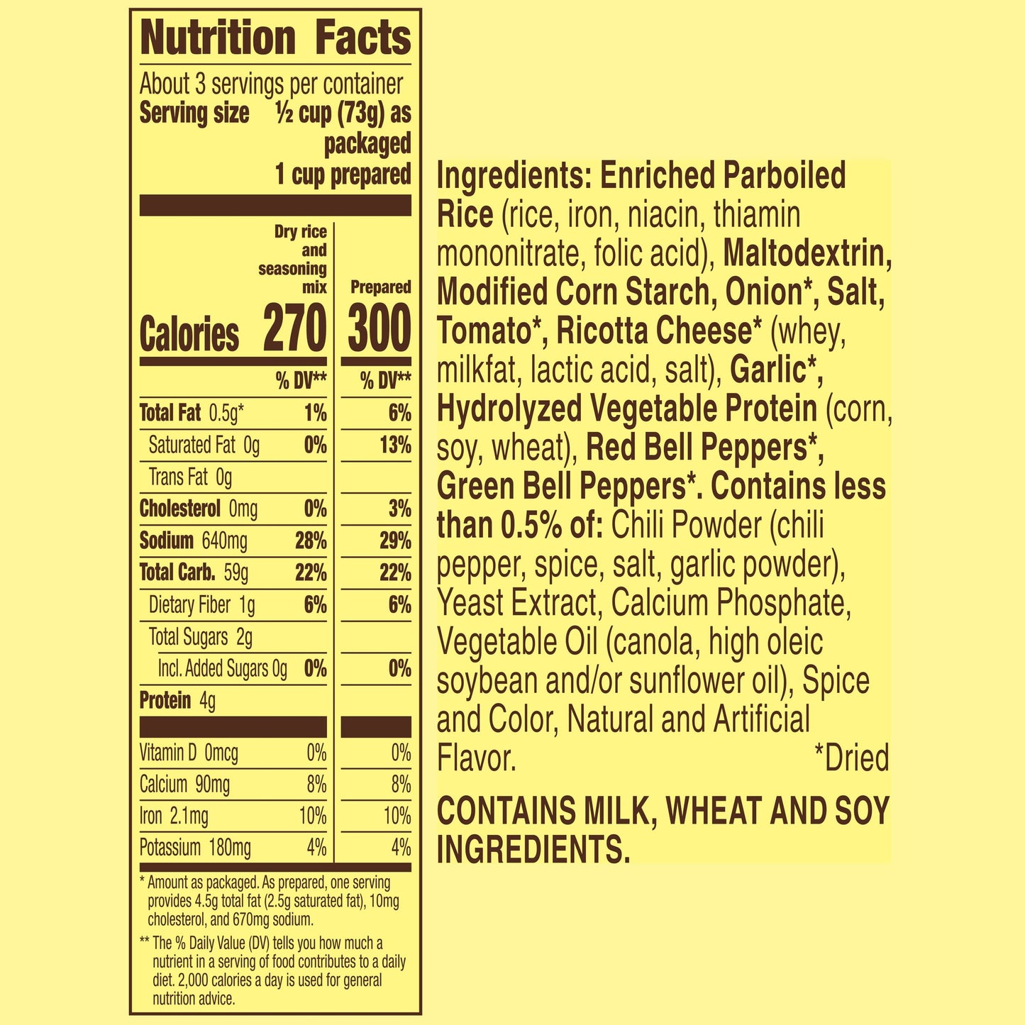Old El Paso Cheesy Mexican Rice Mix, Side Dish, 7.6 oz (Pack of 12)