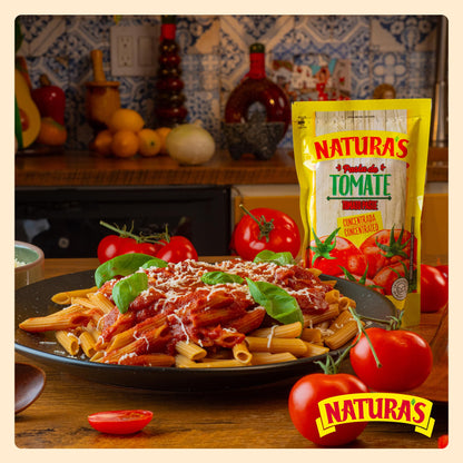 NATURA'S Natural Tomato Paste, Heat-and-Eat Tomato Paste in 7.1oz. Easy-Open Pouch (Pack of 3)