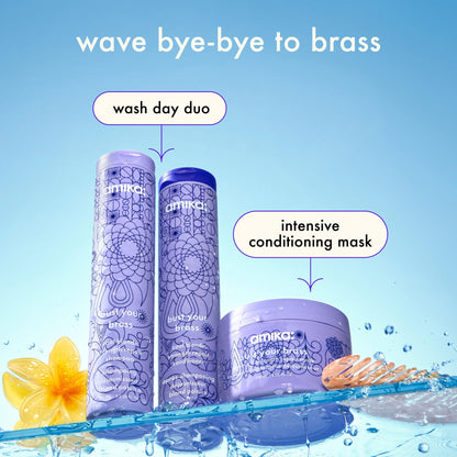 amika bust your brass cool blonde strength repair conditioner