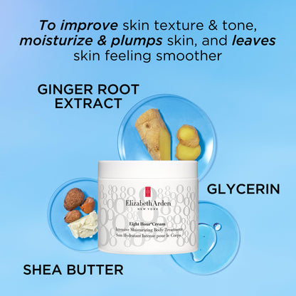 Elizabeth Arden Eight Hour Intensive Moisturizing Body Treatment, Dry Skin Lotion, Premium Skin Care