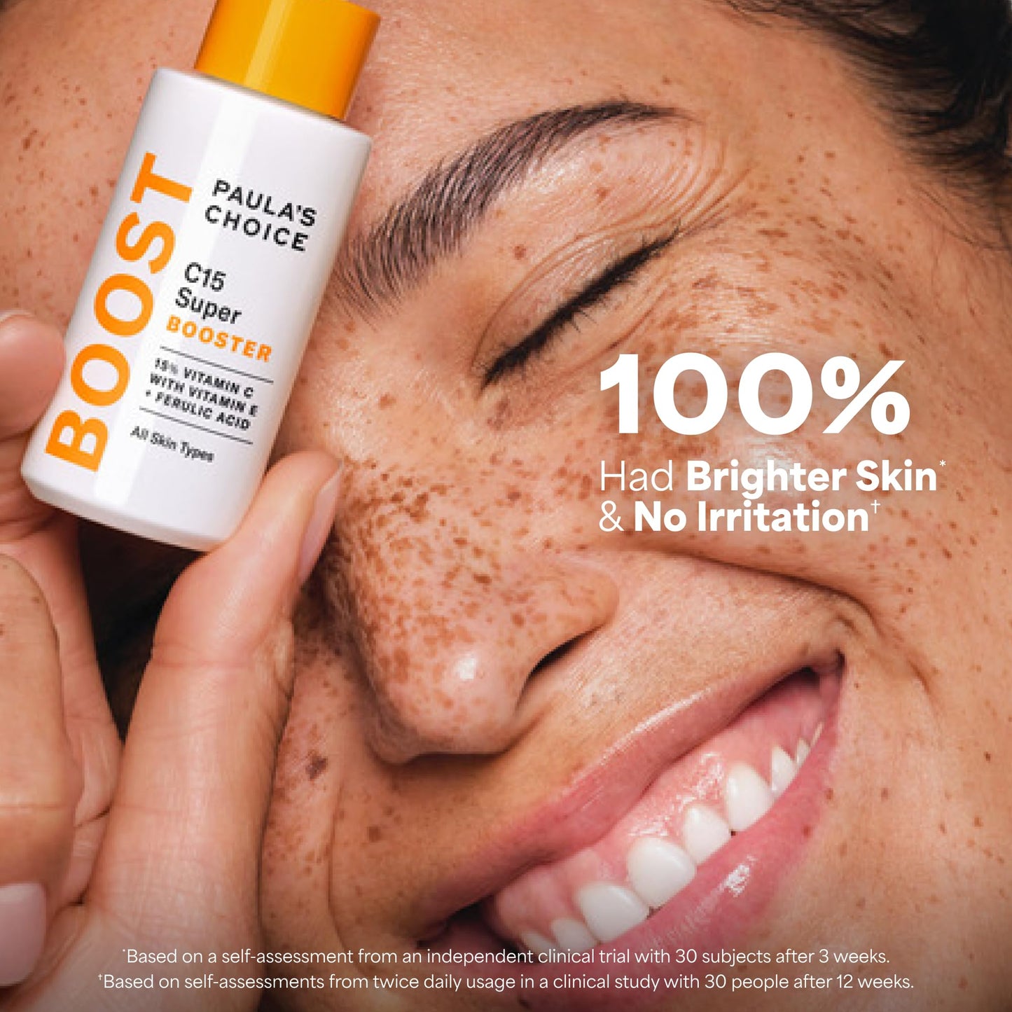 Paula's Choice BOOST C15 Super Booster, 15% Vitamin C Serum for Face, Face Serum with Vitamin E & Ferulic Acid for Discoloration & Glow, Fragrance-Free