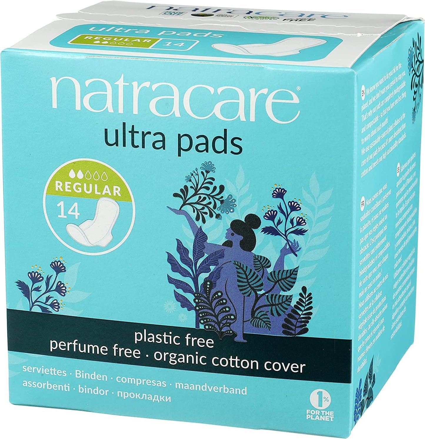 Natracare Pads Ultra With Wing Regular 14 Count (2 Pack)
