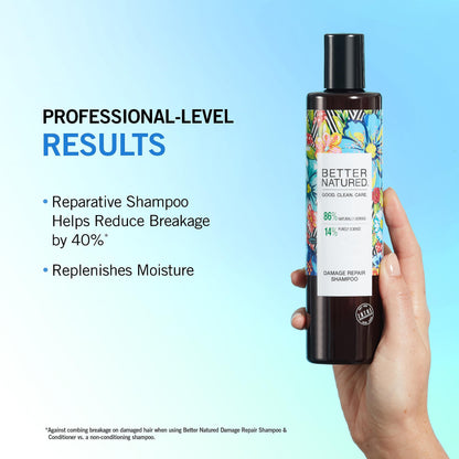 Better Natured Damage Repair Shampoo and Conditioner | Restore Moisture, Shine & Vitality | Dry, Damaged, Coarse Hair | Vegan | Paraben Free