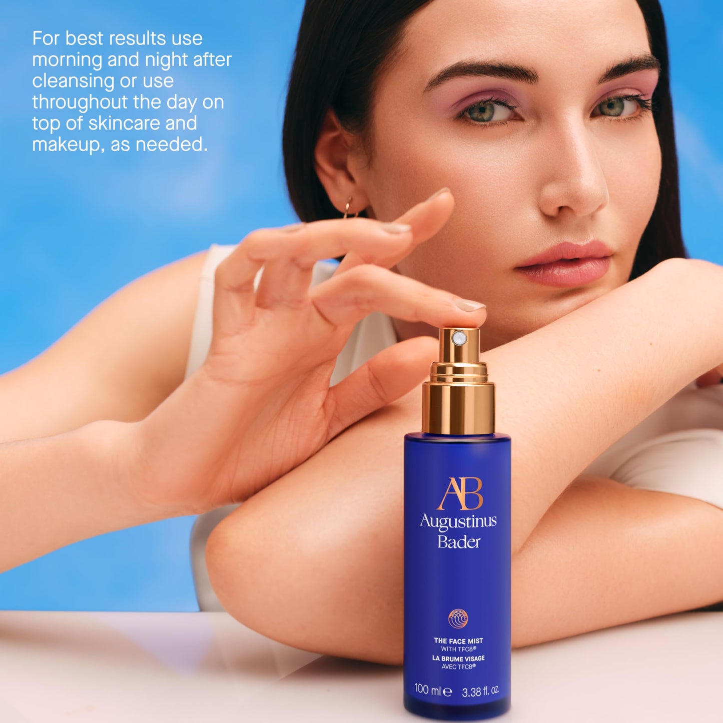 Augustinus Bader The Face Mist – Luxury Hydrating & Refreshing Facial Mist – Soothes, Restores & Boosts Radiance – Antioxidant-Rich, Lightweight Formula – 100 ml / 3.4 fl oz