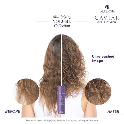Alterna CAVIAR Anti-Aging Multiplying Volume Masque 5 Fl Oz | Lightweight Hydrating Hair Volumizer Mask for Fine, Thin, Limp or Flat Hair | Adds Shine & Body | Strengthens, Detangles & Boosts Fullness
