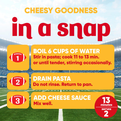 Velveeta Football Shapes & Cheese Macaroni and Cheese Dinner, 10 oz Box