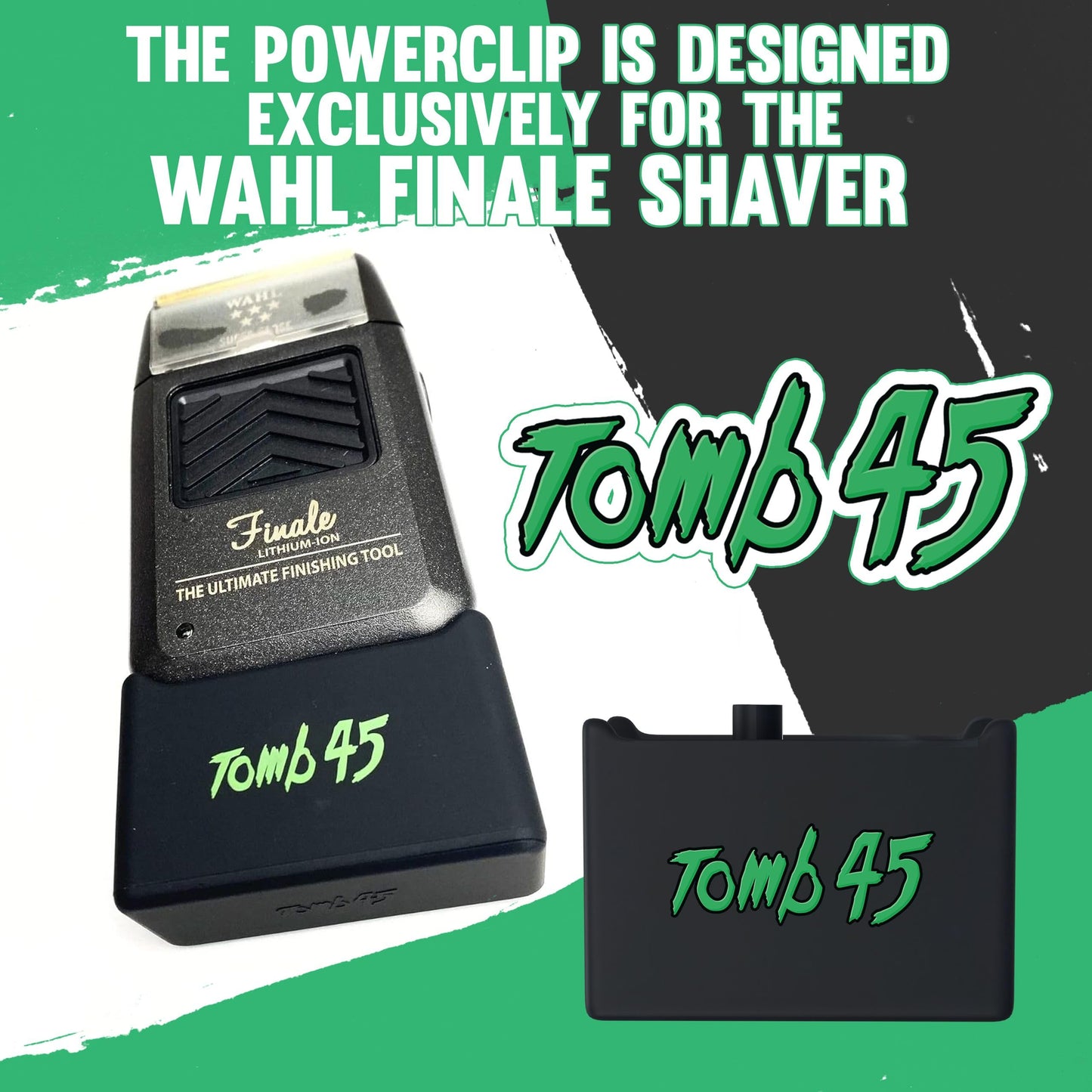 Tomb 45 Powerclip - Wireless Charging Adapter compatible with Wahl Finale Shaver