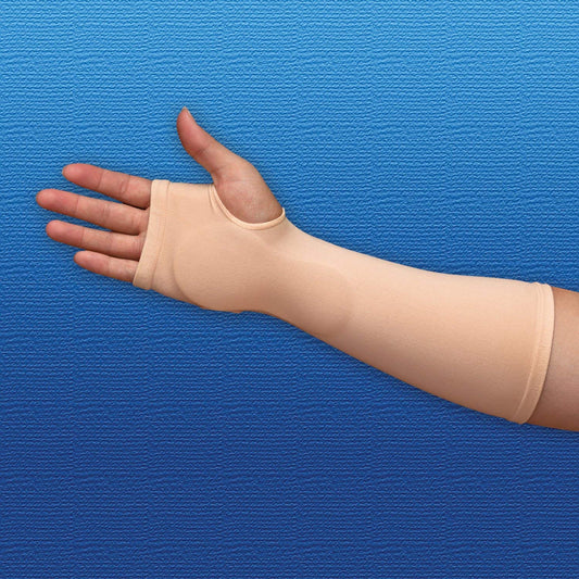 Silipos 14125 Carpel Gel Sleeve - , Small Hypoallergenic Compression Tube with Medical Grade Mineral Oil Gel. Arm & Ankle Supports