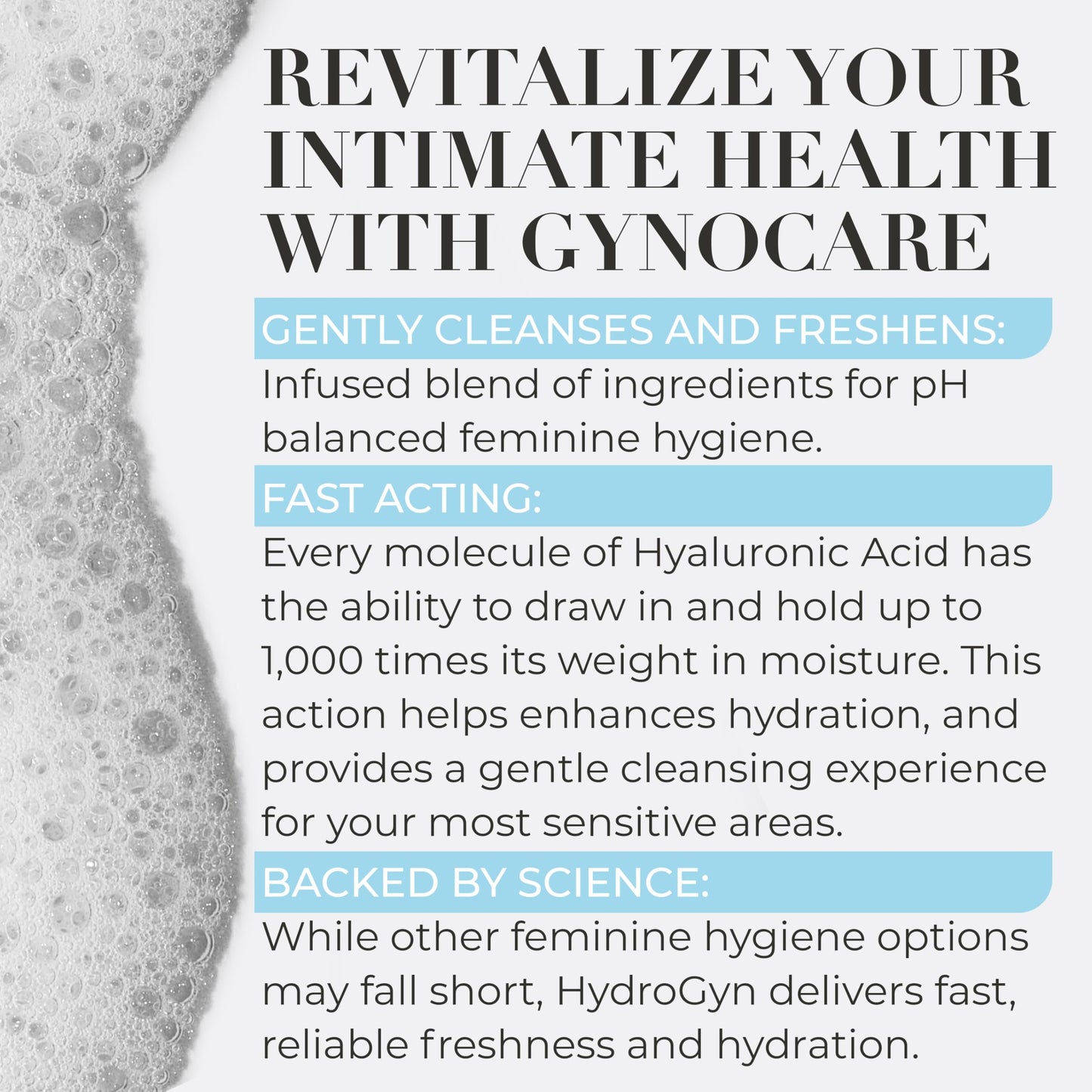 Feminine Care Bundle – Hydro GYN Vaginal Moisturizer (4 oz) with Reusable Applicator + pH-Balanced Feminine Wash – Hydrates, Soothes & Supports Intimate Comfort for Women