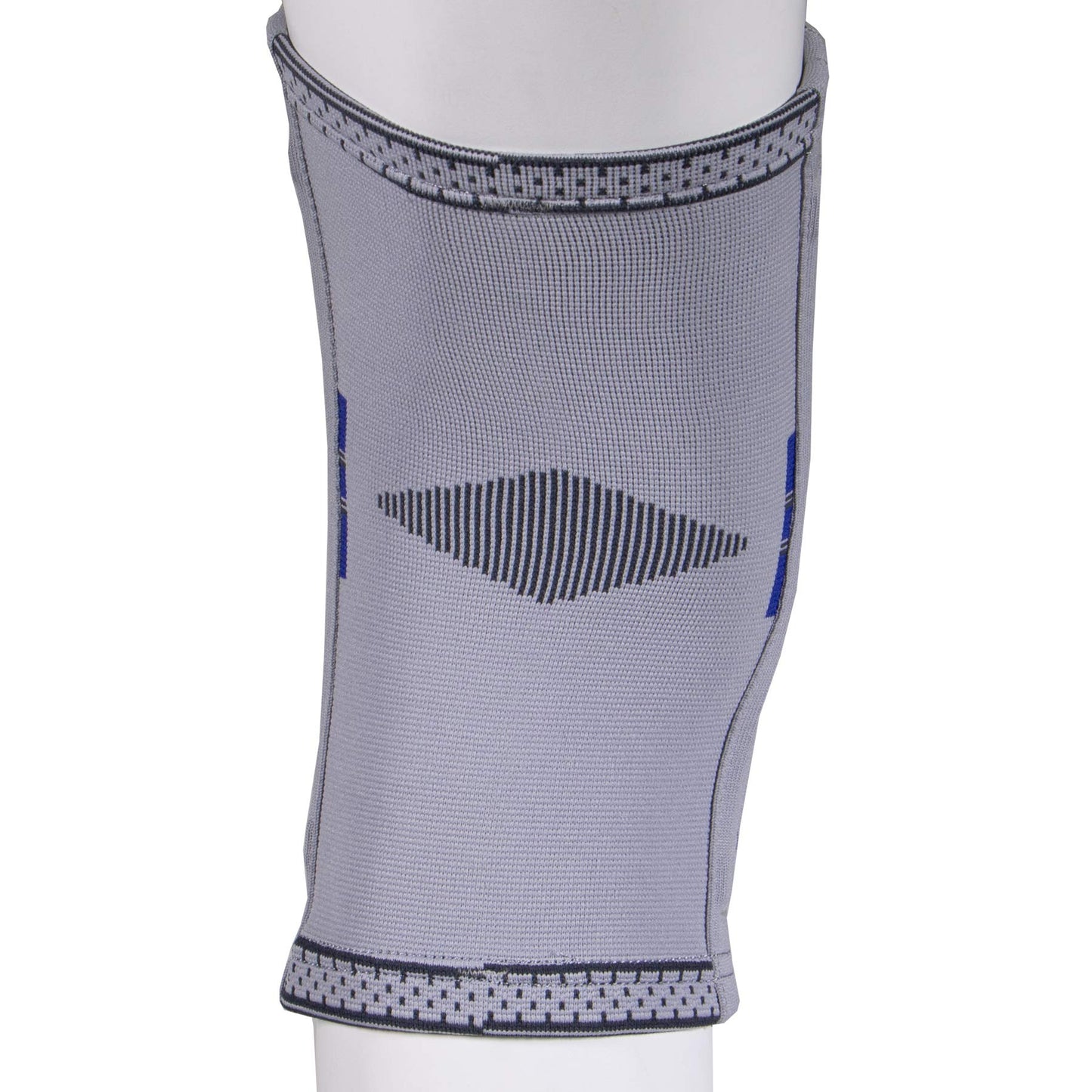Champion Elastic Knee Support Compression Sleeve, with Flexible Stays, Gray (Side Stays), X-Large