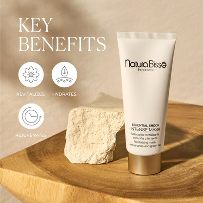Natura Bissé Essential Shock Intense Mask, Revitalizing Anti-Aging Face Mask, Hydrates, Restores & Rejuvenates, For All Skin Types, 2.5 Oz