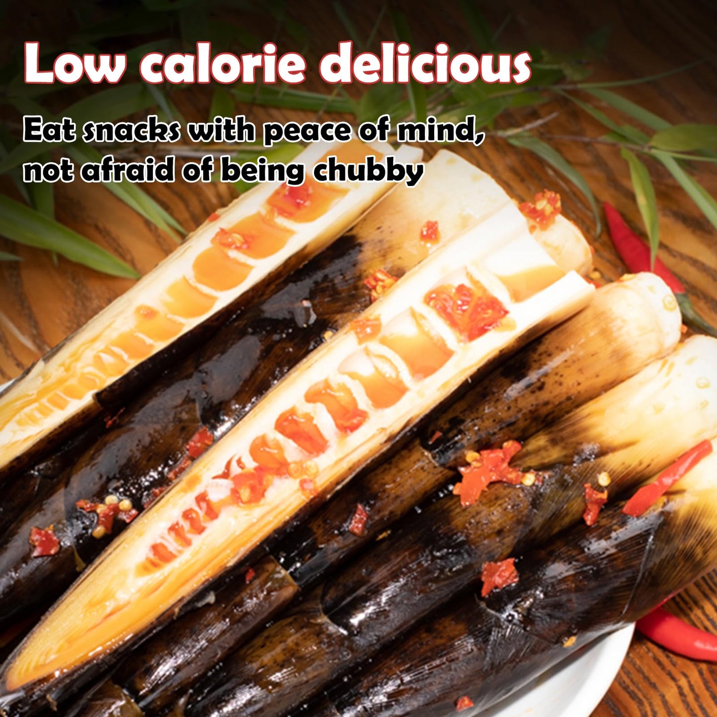 Fresh Hand Peeled Bamboo Shoots - 3 Packs 660g Internet Celebrity Instant Spicy Chinese Snacks, Aged Soup with Pickled Peppers and Tender Vegetables, Spicy Strips Mix Match Taste