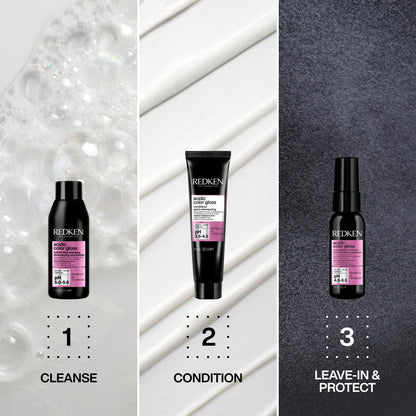 Redken Acidic Color Gloss Heat Protection Leave-In Treatment Spray For Color-Treated Hair - Conditions and Adds Shine, With Heat Protection