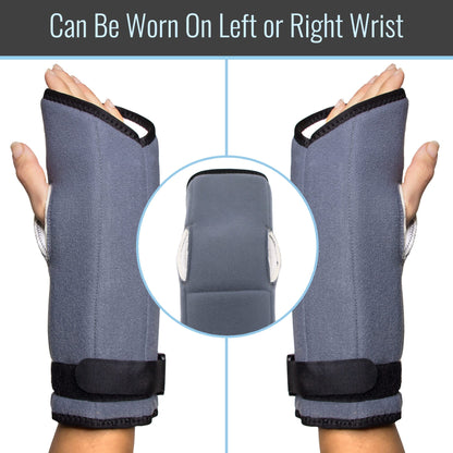 Heelbo Night Wrist Support Brace for Carpal Tunnel, Arthritis Pain, Tendonitis, Beaded Cushion Support, Fits Right & Left Hand, Adjustable, Unisex, Fits Most, Made for Sleep (Pack of 1)