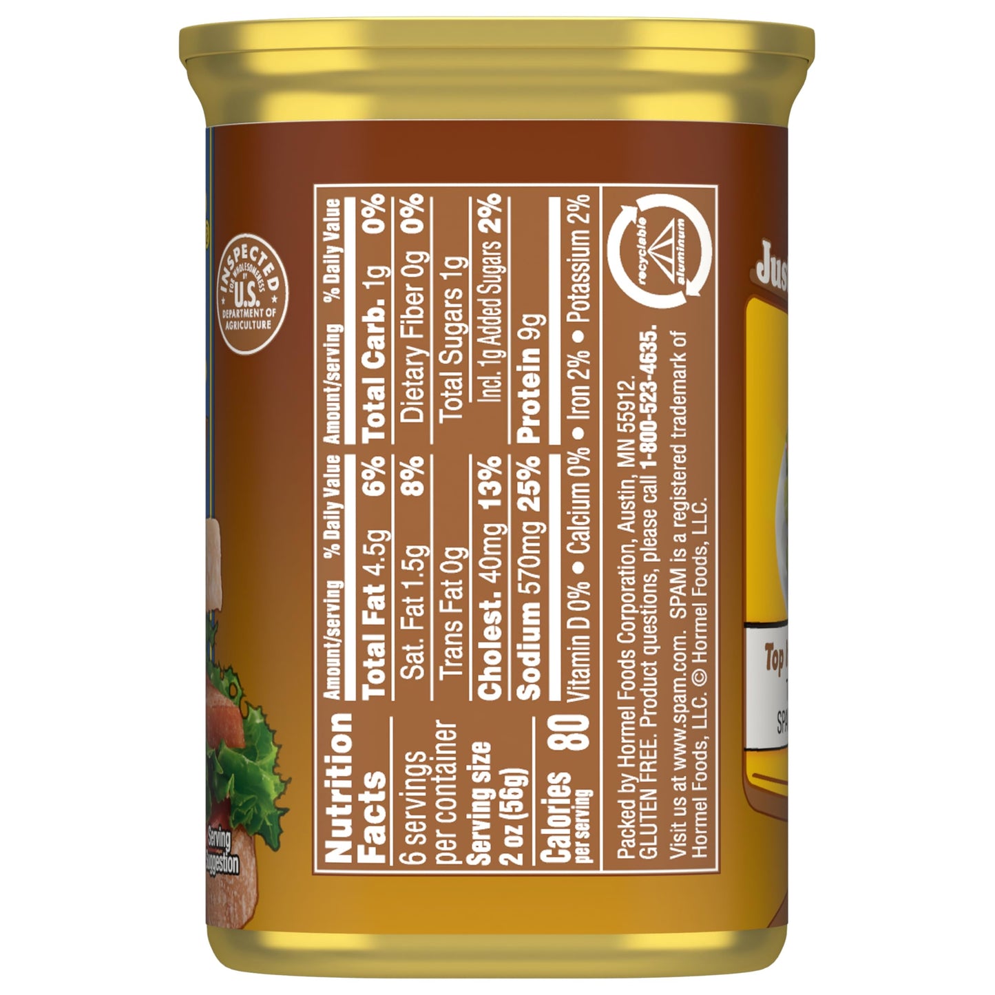 SPAM Oven Roasted Turkey, Canned Meat, 12 oz Can, (12 Pack)
