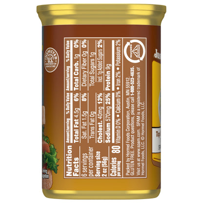 SPAM Oven Roasted Turkey, Canned Meat, 12 oz Can, (12 Pack)