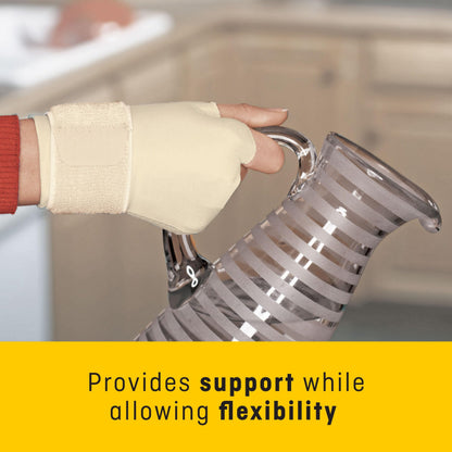 FUTURO Compression Glove, Provides Mild Support to Aching, Weak Hands and Wrists, S/M