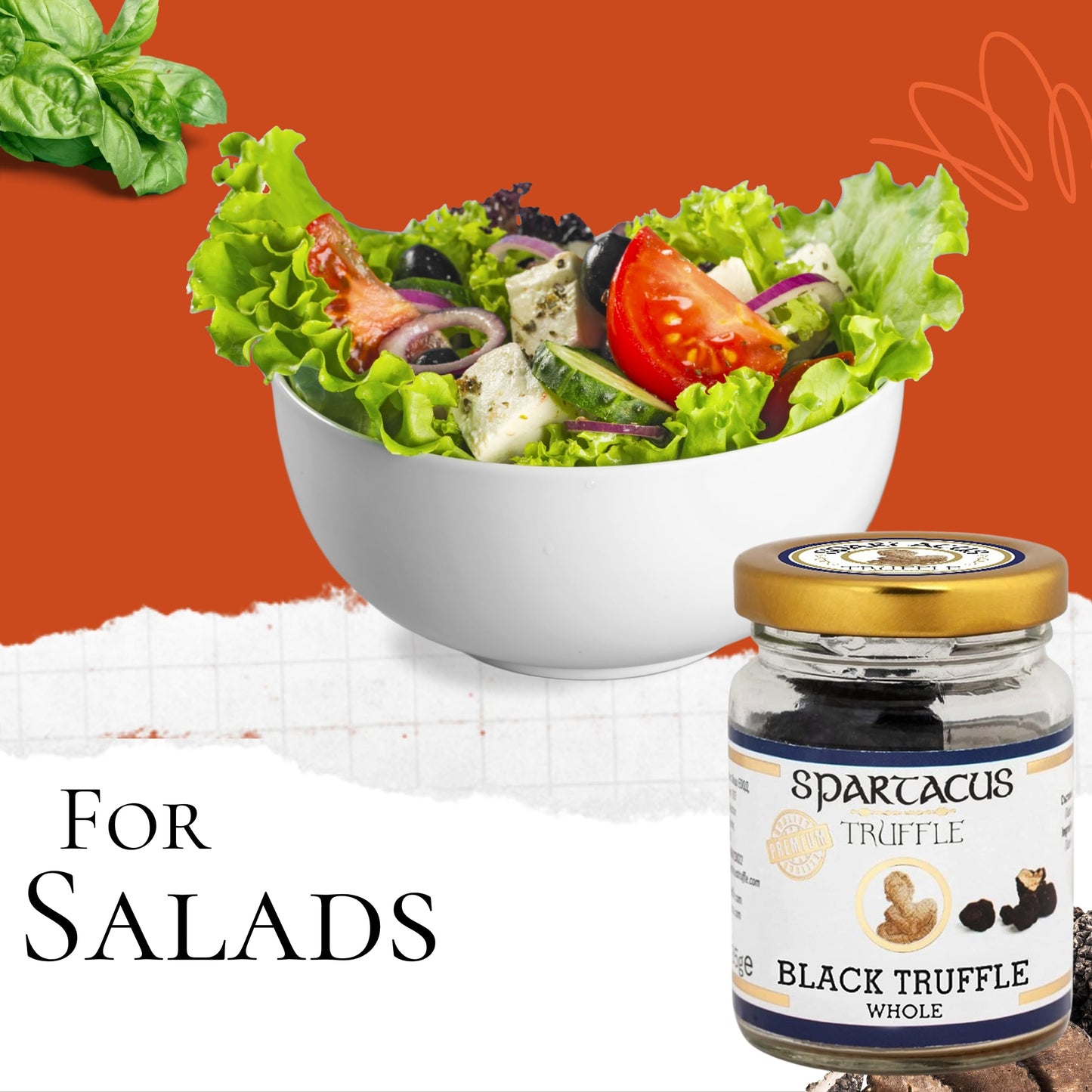 Spartacus Truffle Black Whole Truffle in Olive Oil – Italian Gourmet Delicacy – Authentic Fine Dining Ingredient – Exquisite Black Truffles for Chefs & Food Lovers – Gift Jar