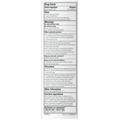 La Roche-Posay Effaclar BPO Multi-Target Acne Treatment with 5.5% Micronized Benzoyl Peroxide, Acne Cream for Face, Targets Oily Skin, Blackheads & Prevents Pimples, Dermatologist Recommended, 20ml