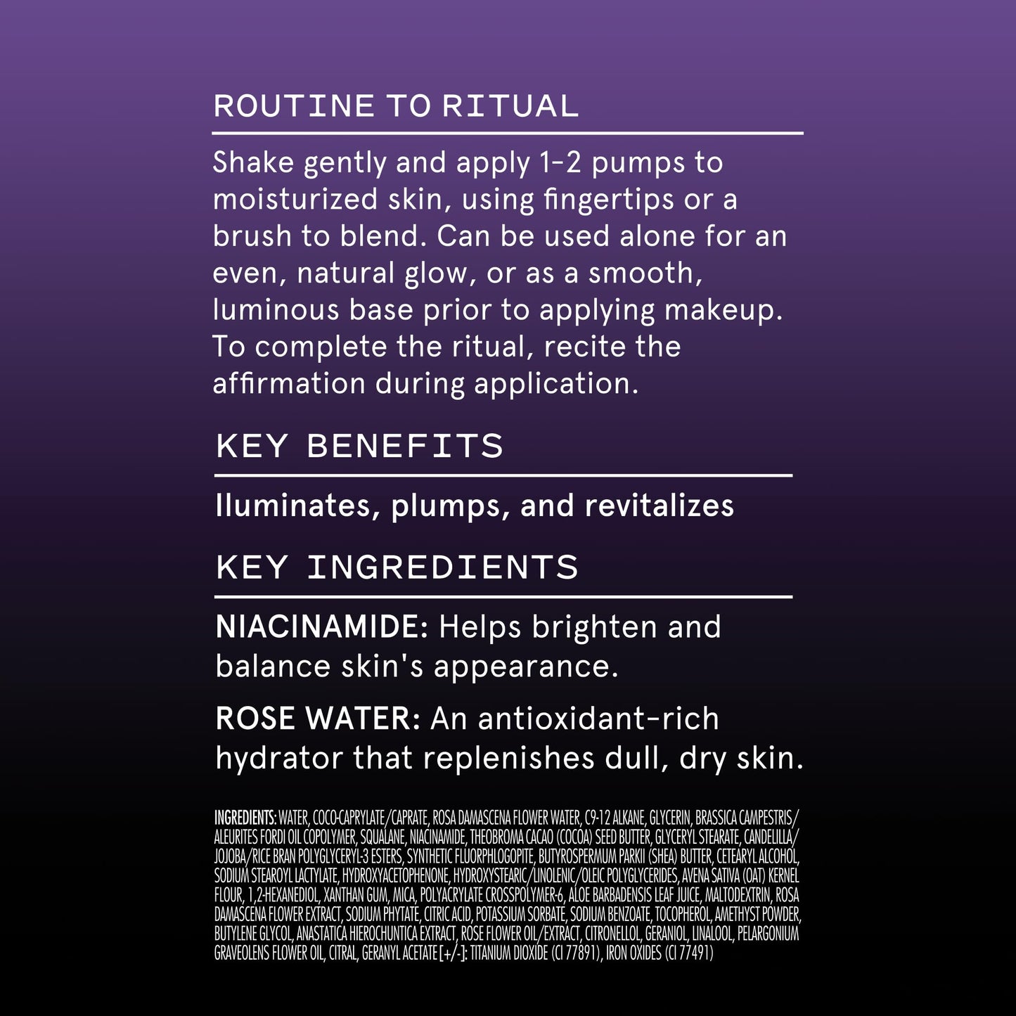 Let Me Glow Illuminating Serum & Makeup Primer, Boosts Radiance & Plumps for Highlighted, Dewy & Glowing Skin with Niacinamide, Vegan, Cruelty-Free