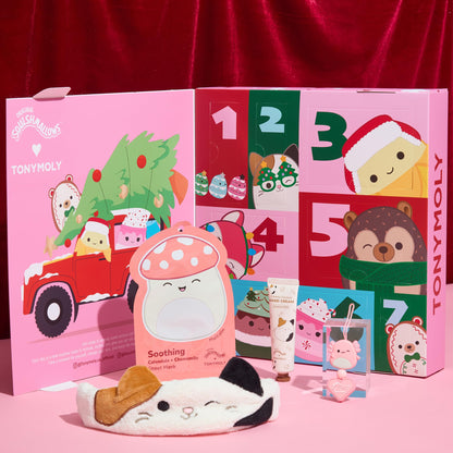 TONYMOLY x Squishmallows Advent Calendar 2025 – 7-Day Skincare Advent Calendar with Hand Cream, Lip Gloss, Sheet Masks & Cute advent calendar for girls
