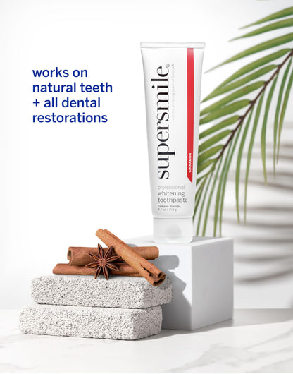 Supersmile Professional Whitening Toothpaste – Fluoride Toothpaste for Visibly Whiter Teeth – Whitens up to 6 Shades