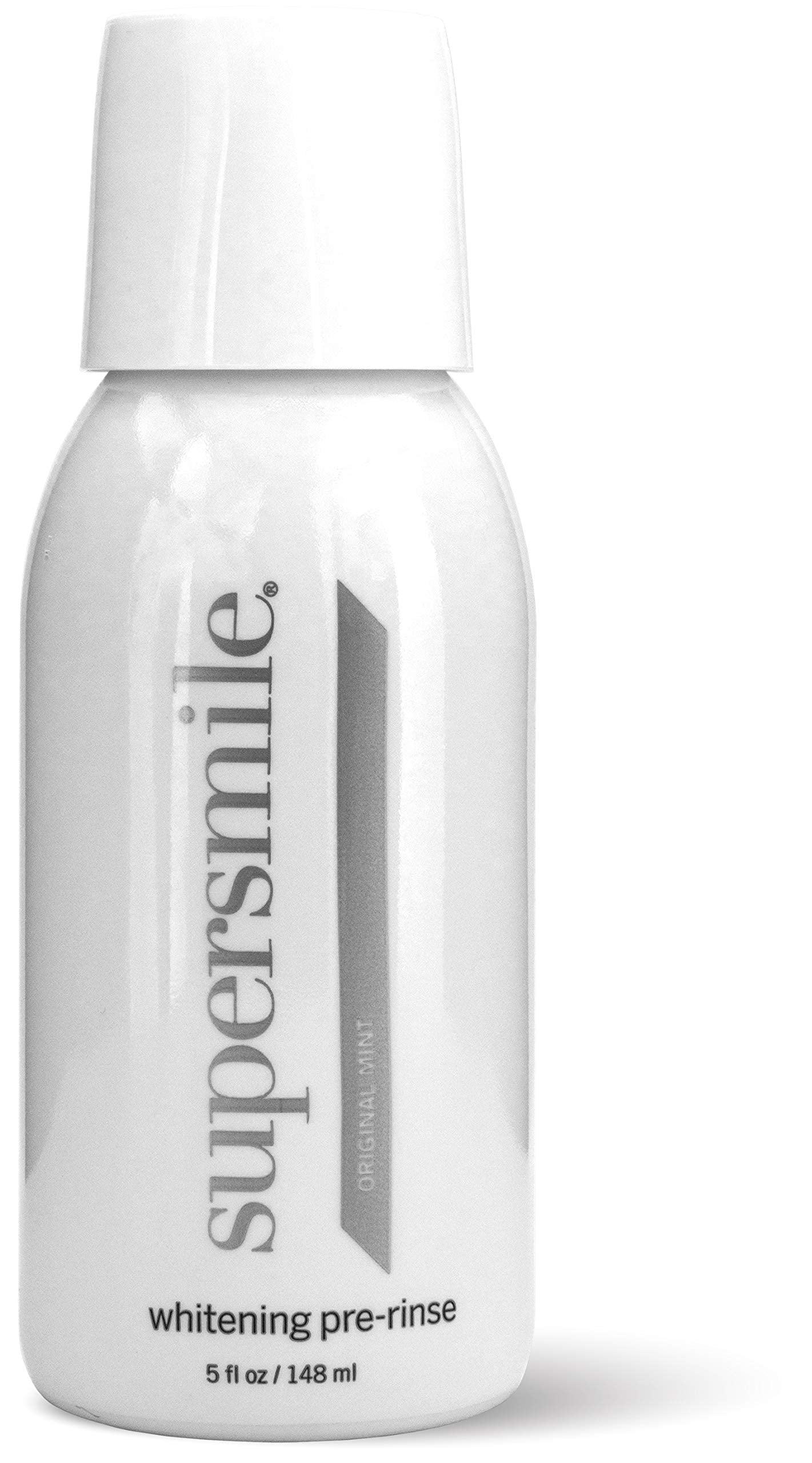 Supersmile Whitening Pre-Rinse, Clinically Formulated Pre-Brush Dental Mouthwash, Original Mint, 5 Fl Oz