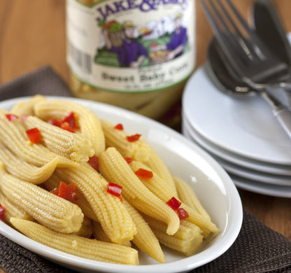 Jake & Amos Pickled Sweet Baby Corn - (2) 16 Ounce Jars