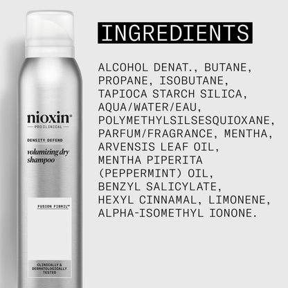 Nioxin Density Defend Volumizing Dry Shampoo for Fine Hair | Increases Hair Density | Instant Fullness | 4.2 Fl oz.