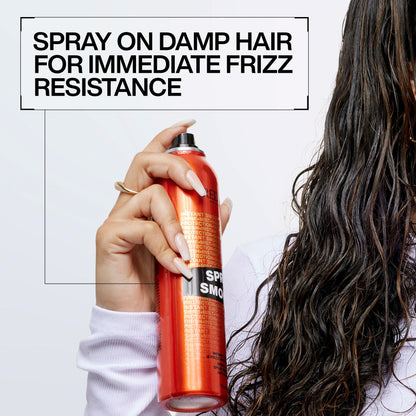 Redken Spray Smooth Anti Frizz Hair Spray | Frizz Control and Heat Protection | Instant Smoother | With Citric Acid | Paraben, Sulfate & Silicone-Free| 2 Oz