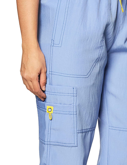 WonderWink Women's Petite Four-Stretch Sporty Cargo Scrub Pant, Petite