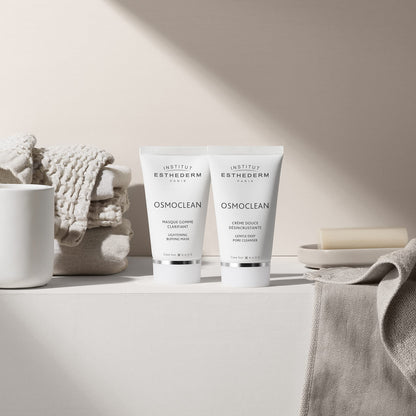 Esthederm - Osmoclean Lightening Buffing Mask - Face, Neck and Décolleté - Rich Cream Mask - All Skin Types