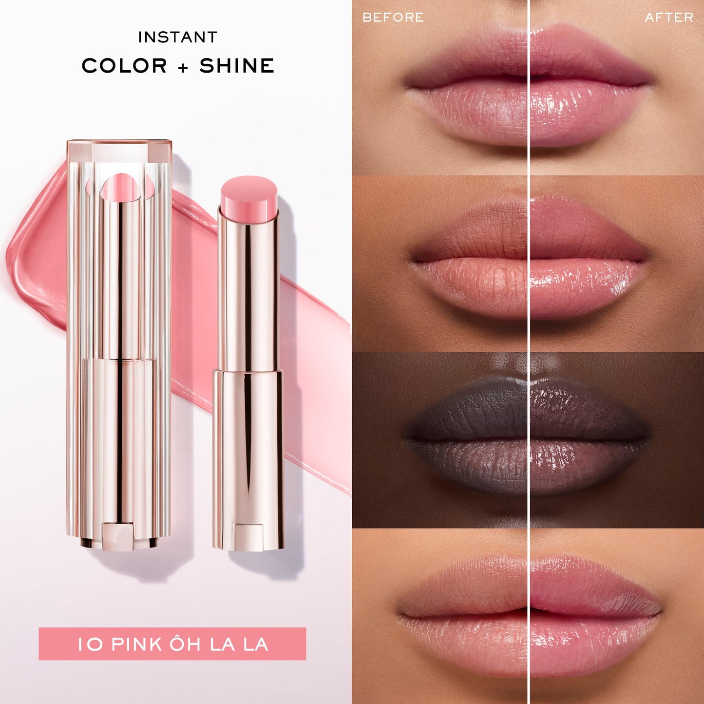Lancôme Lip Idôle Squalane-12 Butterglow™ Hydrating Lip Balm – Instant Shine, 24H Hydration, and Buildable Color for Smooth & Moisturized Lips
