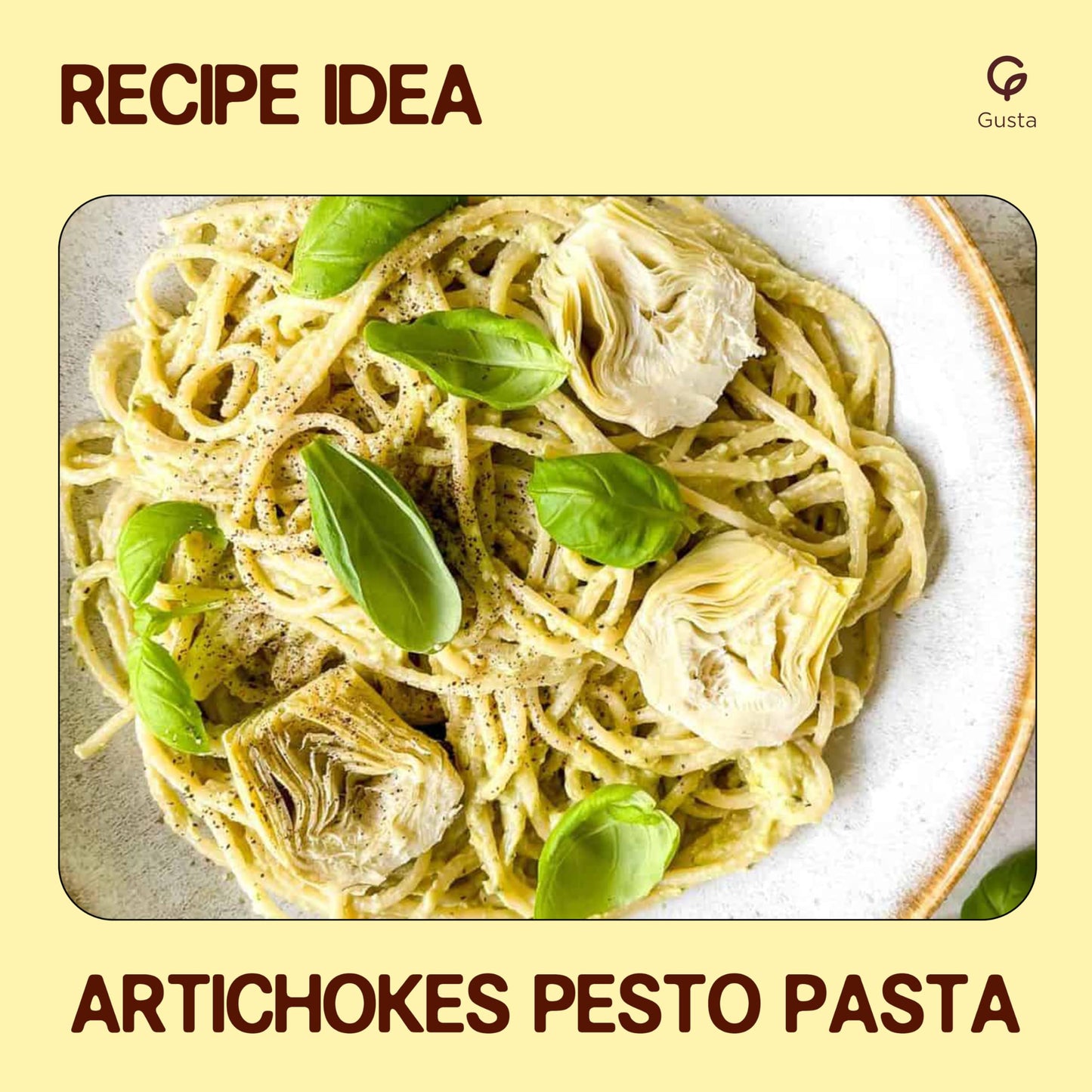 Gusta Artichokes in Olive Oil on a Bed of Spices - Made in Italy - Organic Artichokes Glass Jar with Extra Virgin Olive Oil - Non-GMO, All Natural - Perfect Snack - 9.88oz Glass Jar
