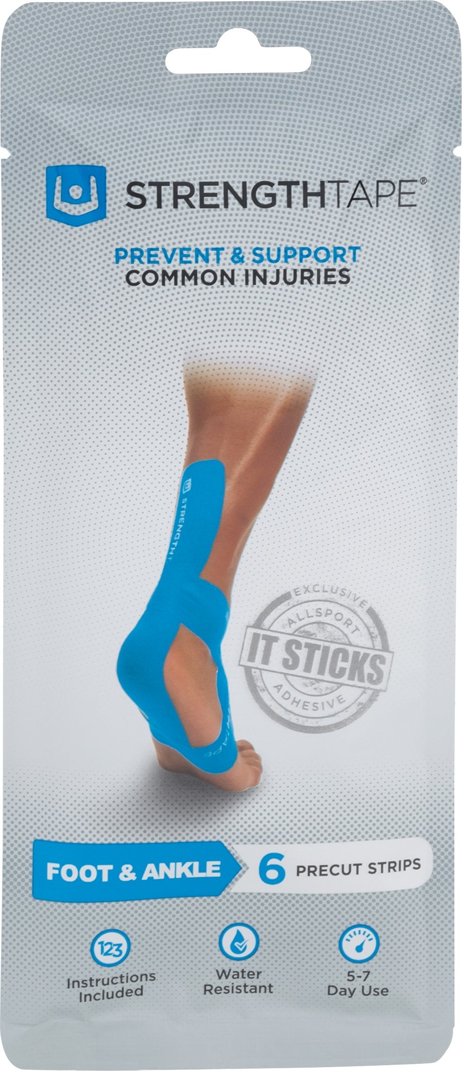 StrengthTape Kinesiology Tape, K Tape Taping Kits, Premium Sports Tape Provides Support and Stability to The Target Area, Multiple Kits Available