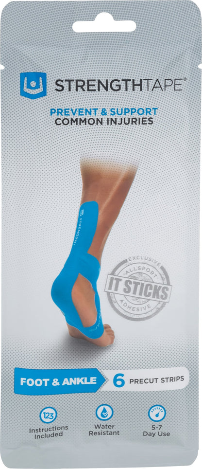 StrengthTape Kinesiology Tape, K Tape Taping Kits, Premium Sports Tape Provides Support and Stability to The Target Area, Multiple Kits Available