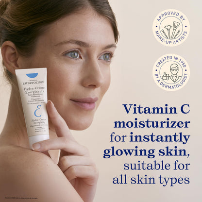 Embryolisse Vitamin C Energizing Face Moisturizer. Radiance-Boosting, Anti-Aging Daily Cream for Immediate and long-lasting hydration & Glow, 1.35 Fl Oz