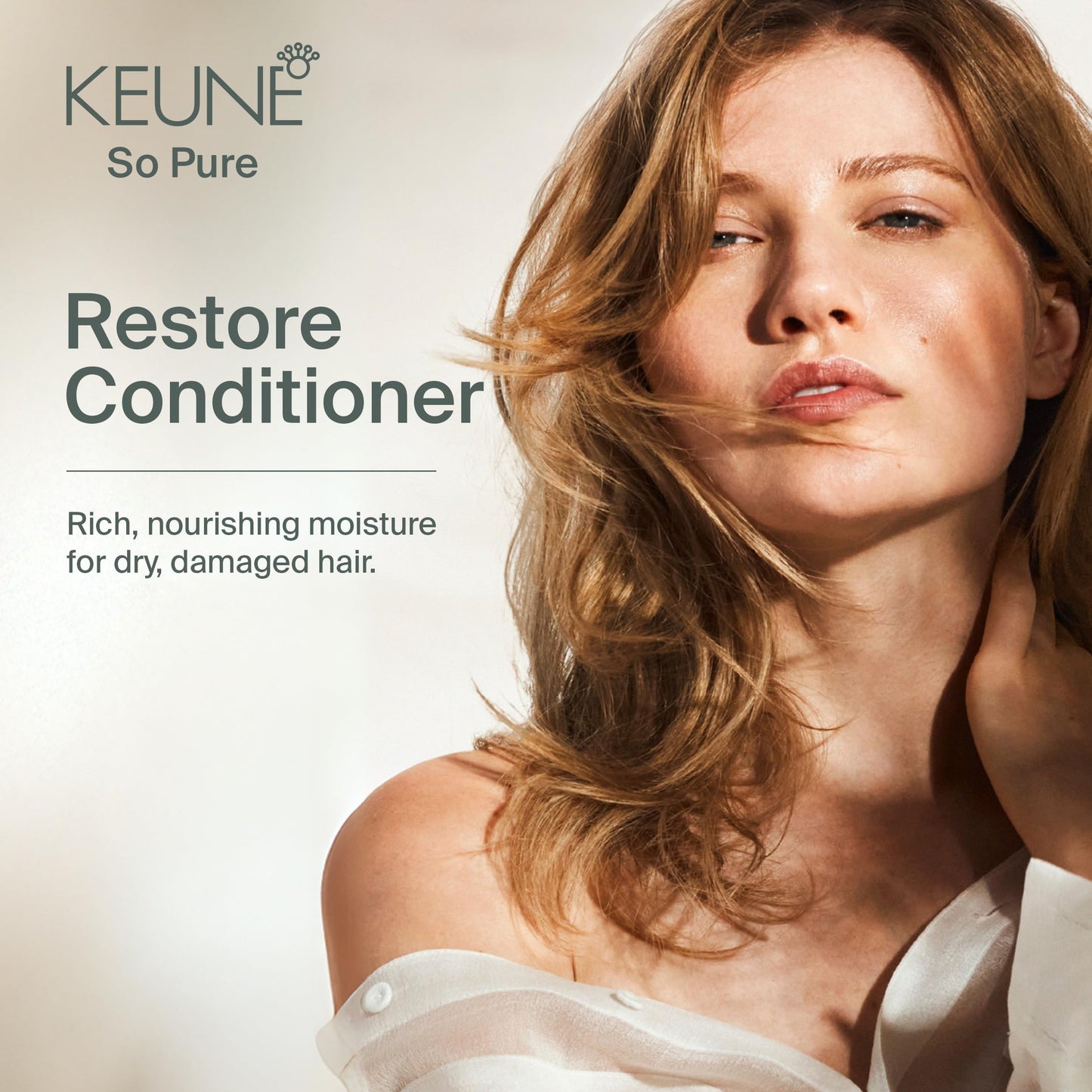 Keune So Pure Restore Conditioner Refill, Moisturizing and Nourishing Formula, 13.5 Fl Oz