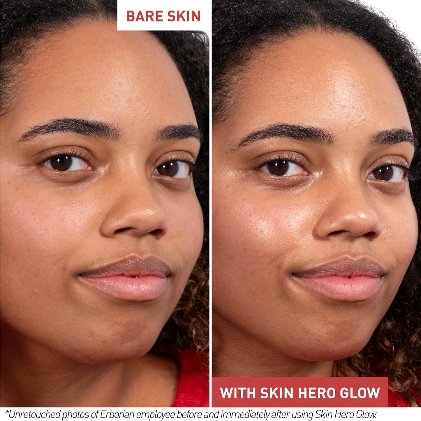 Erborian Skin Hero Glow, Non-Tinted Bare Perfector, Illuminates, Highlights, Hydrates, Smooths for Natural Radiant, Glass, Dewey Look, Korean Skincare